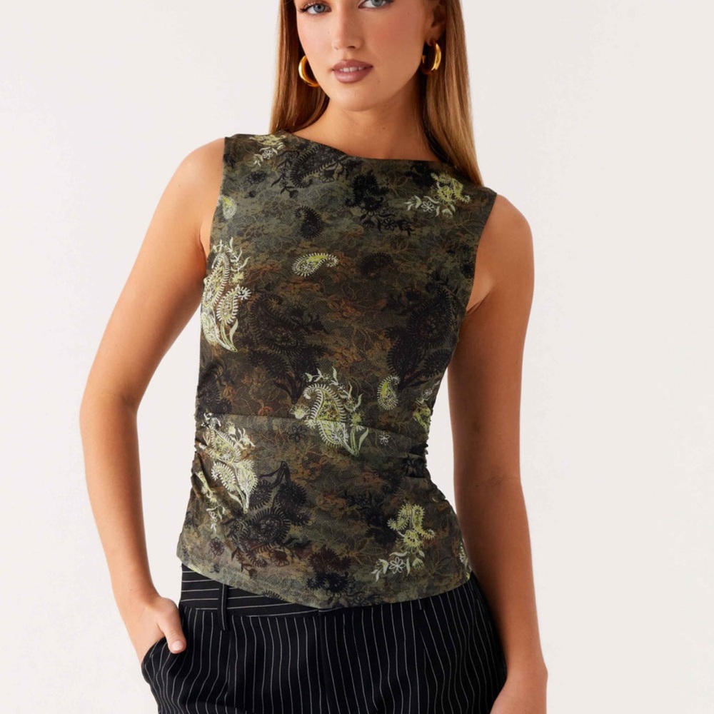 Peppermayo Luxe Tank Top Cyber Floral
